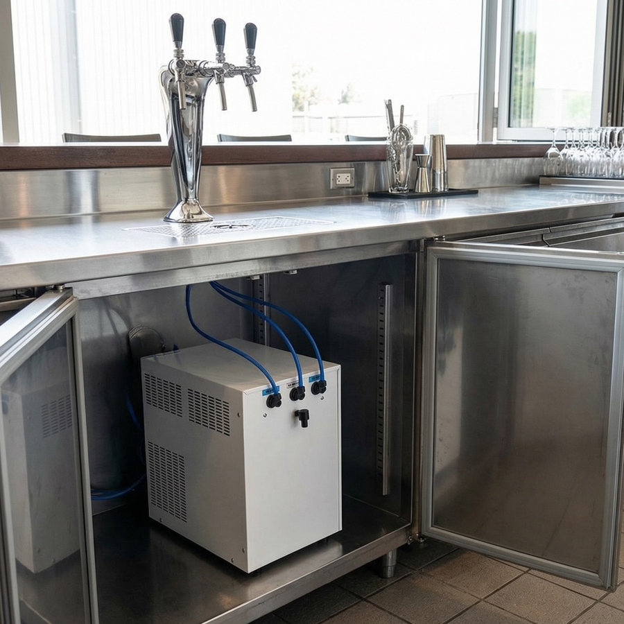NIAGARA IN 55 - Erogatore Sottobanco Professionale (Escluso Rubinetto)
