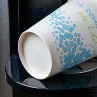 Thumbnail for Bicchiere Di Carta Bianco e Azzurro 20cl