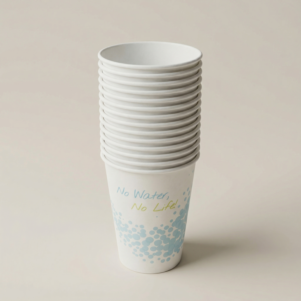 Bicchiere Di Carta Bianco e Azzurro 20cl