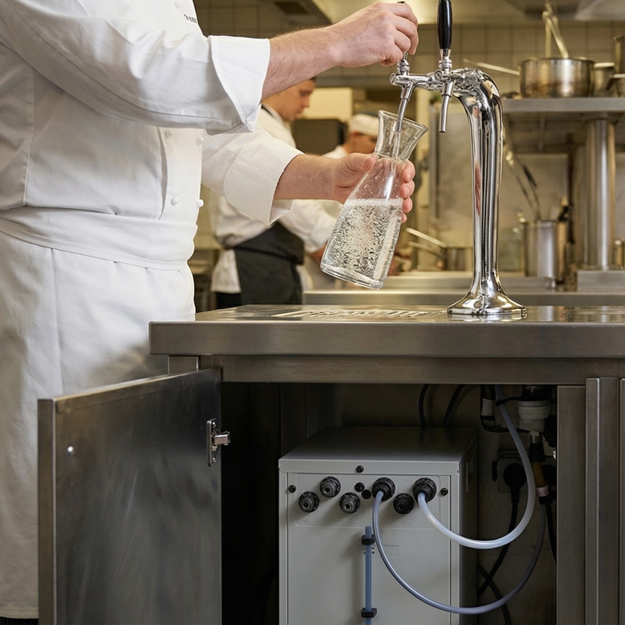 WATER RESTAURANT IN 30 - Erogatore Sottobanco per Ristoranti (Escluso Rubinetto)