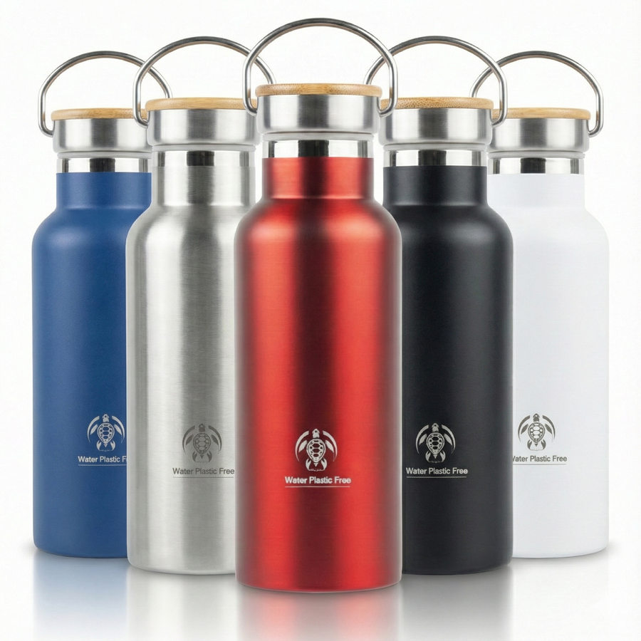 Borraccia Double Wall Acciaio + Bambu 500ml