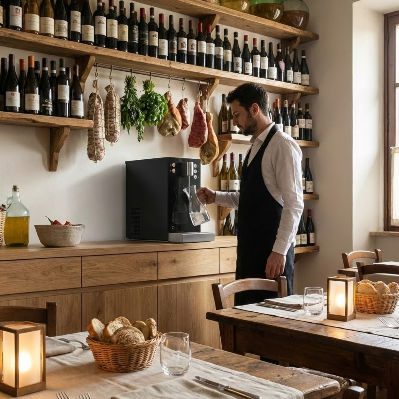 WATER RESTAURANT PLUS 30 - Erogatore Soprabanco Ristorazione con Porzionatura