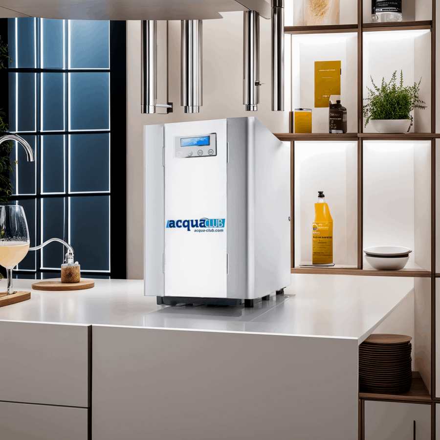 AcquaClub-Plus, Depuratore Acqua Casa con Frigogasatore e Osmosi Inversa - Sottobanco