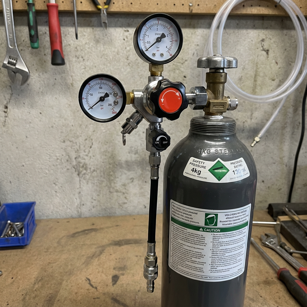 Riduttore di Pressione CO2 per Bombola 1 Kg